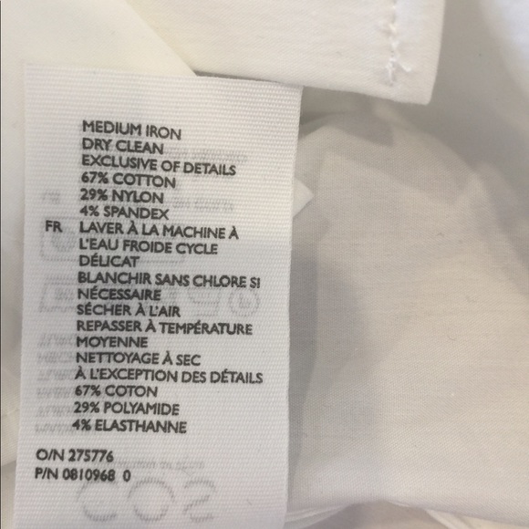 COS White cotton shirt size US 2 NWT. Scarborough. - Picture 8 of 8